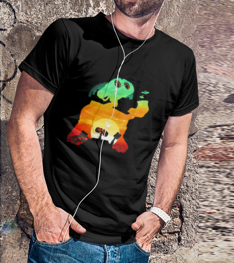 Wall-E Cosmic Recycler Sunset Silhouette T-Shirt
