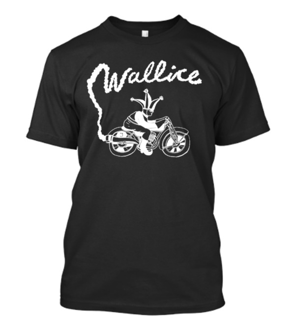 Wallice Clown On Motorcycle Illustration T-Shirt