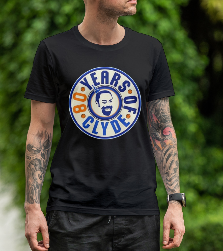 80 Years Of Clyde Walt Frazier Basketball Legacy T-Shirt