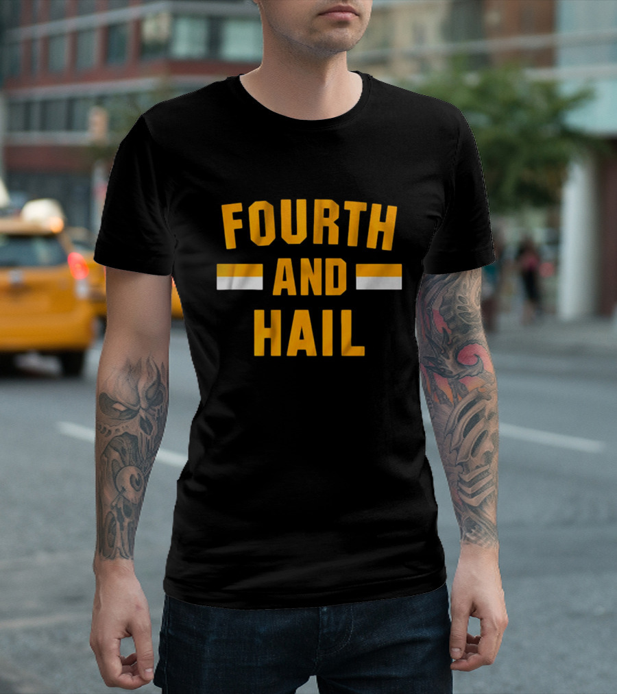 Washington Commanders Fourth And Hail NFL Football T-Shirt