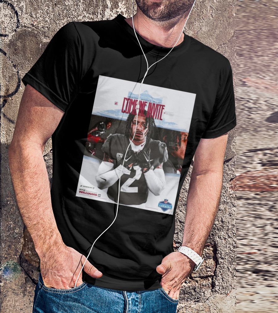 Lucas Oil Stadium NFL Combine Invite Kyle Williams Washington State Cougars Indianapolis 2025 T-Shirt