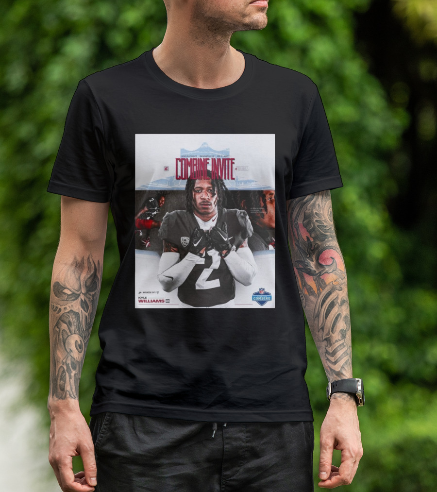 Lucas Oil Stadium NFL Combine Invite Kyle Williams Washington State Cougars Indianapolis 2025 T-Shirt