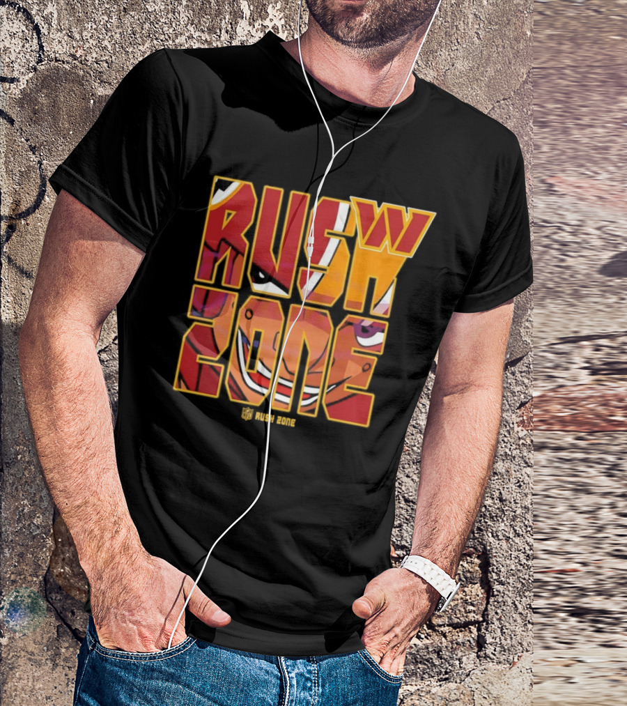 Washington Commanders NFL Rush Zone Cartoon Football T-Shirt