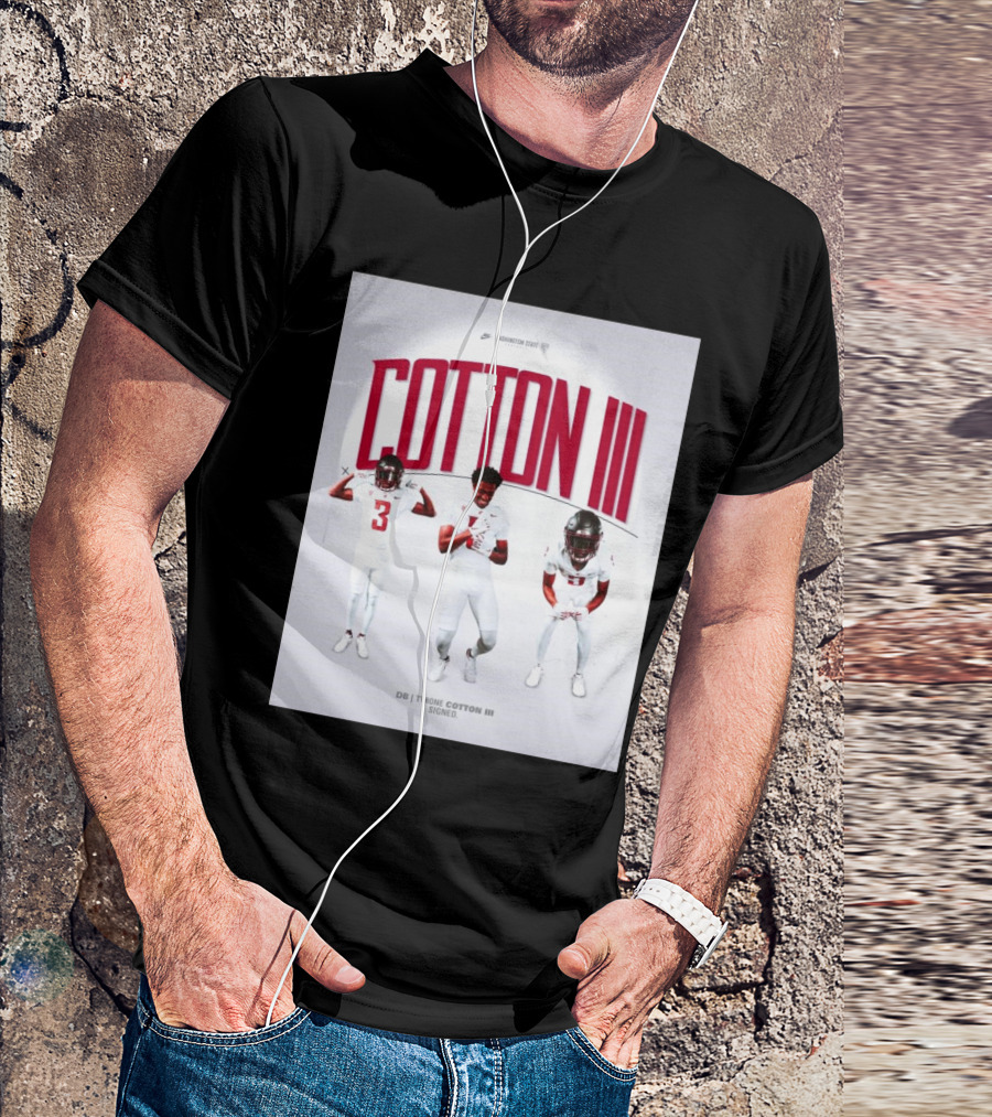 Washington State Cougars Football Tyrone Cotton III Welcome To The Palouse T-Shirt
