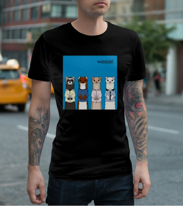 Weezel Weasel In Colorful Outfits Quartet T-Shirt