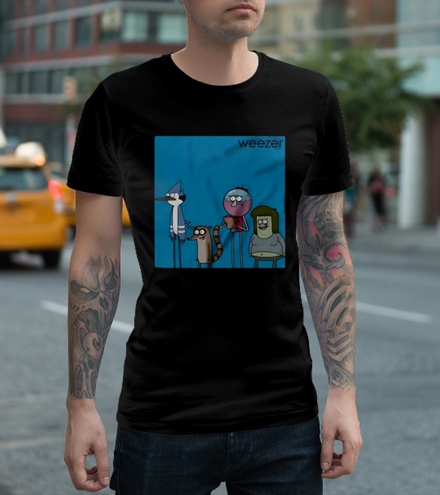 Weezer Mordecai And The Rigbys The Regular Show Vintage T-Shirt
