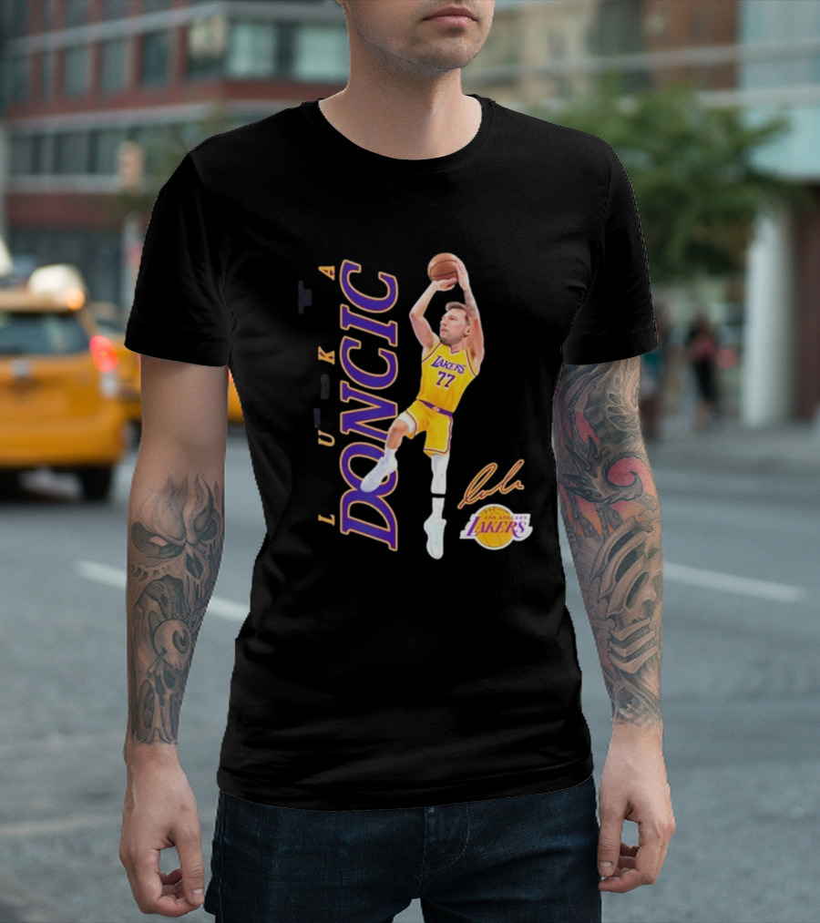 Welcome Luka Doncic To Los Angeles Lakers 2025 Basketball 77 T-Shirt