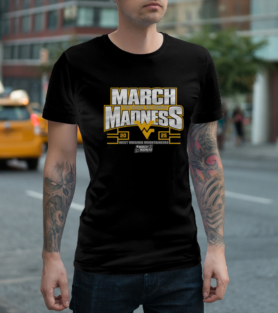 West Virginia Mountaineers 2025 NCAA March Madness The Road To Tampa T-Shirt