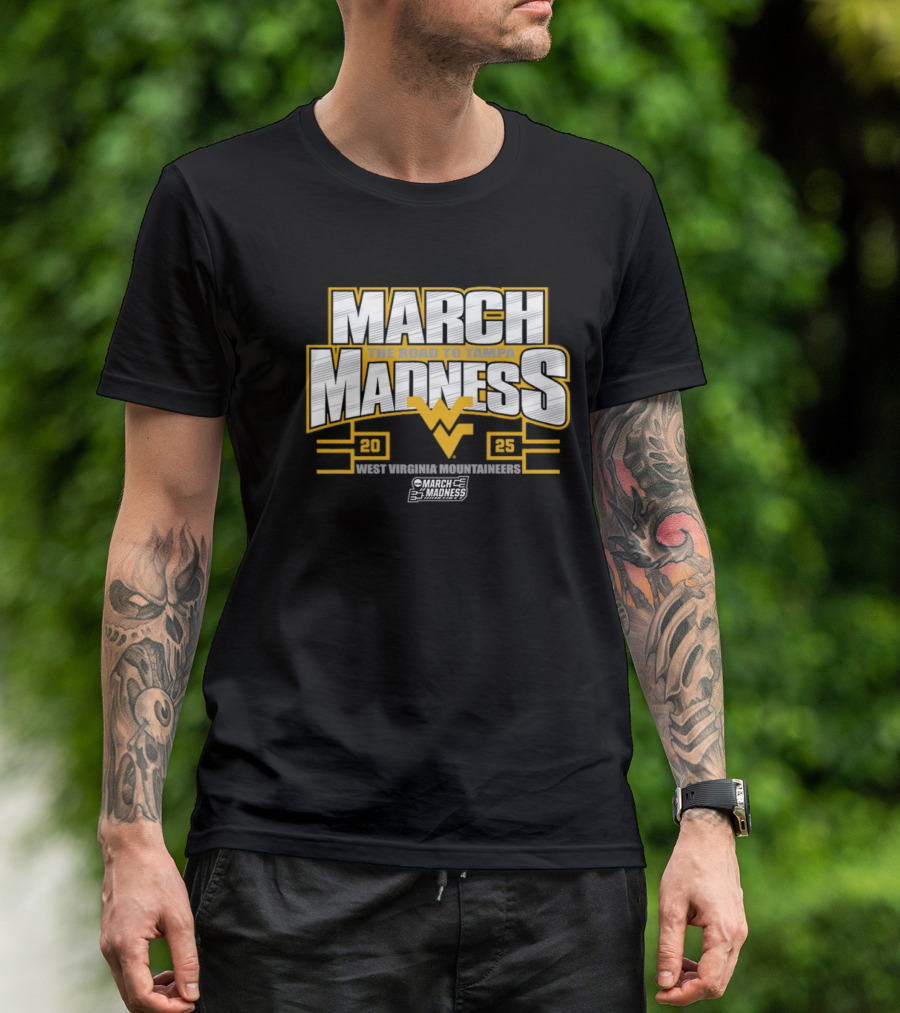 West Virginia Mountaineers 2025 NCAA March Madness The Road To Tampa T-Shirt