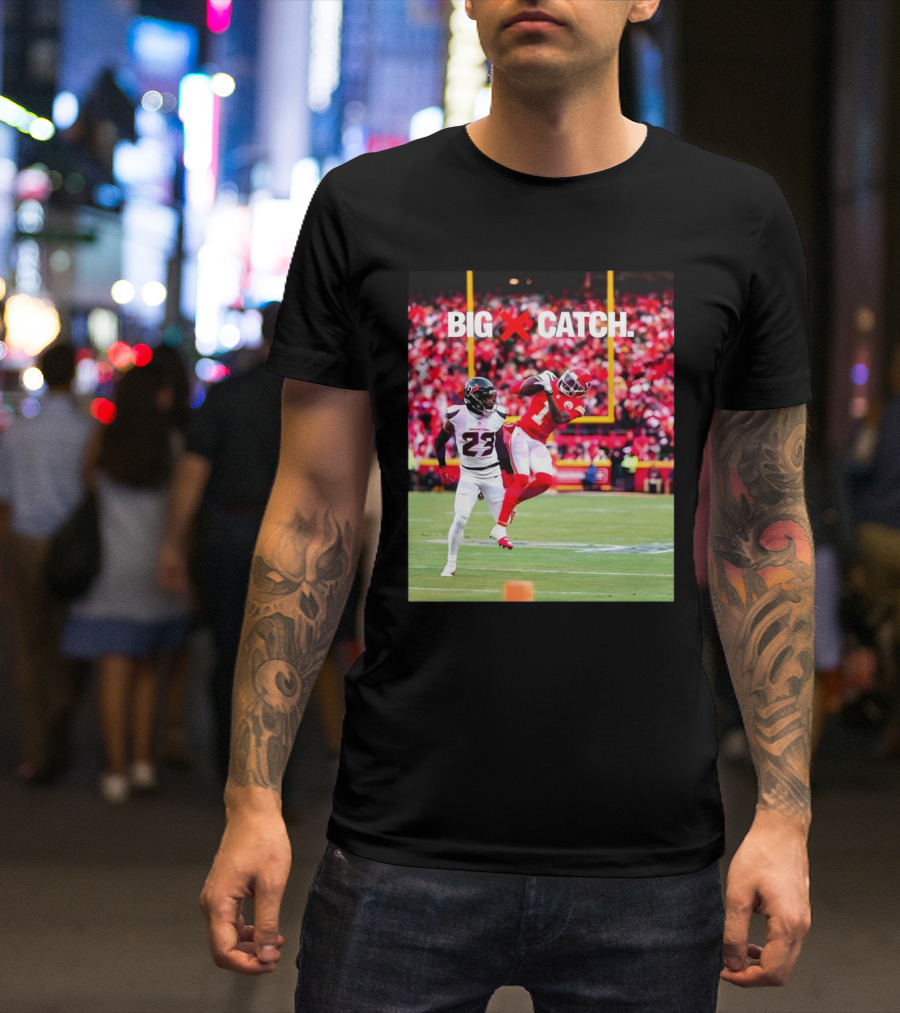 "Xavier Worthy Big Catch Kansas City Chiefs Vs Houston Texans 2025" T-Shirt