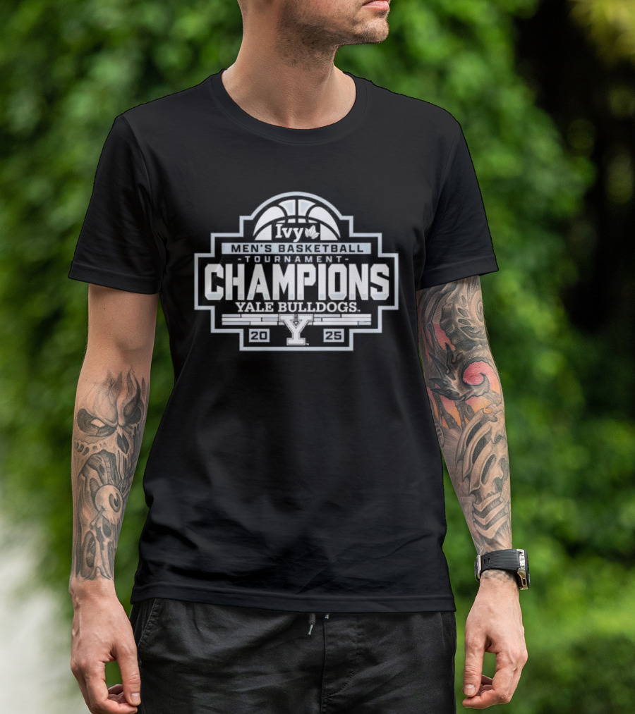 Yale Bulldogs 2025 Men's Basketball Tournament Champions T-Shirt