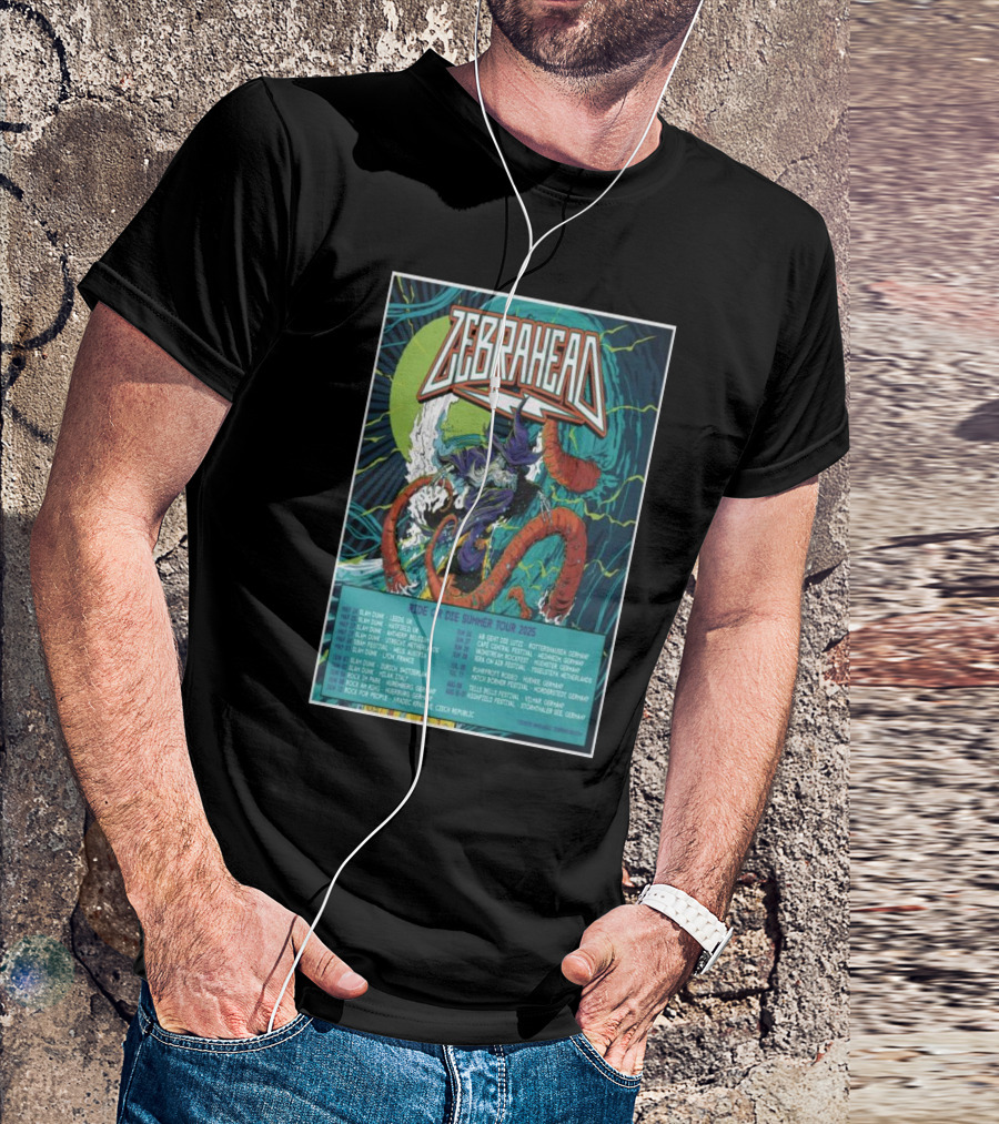 Zebrahead Ride Or Die Summer Tour 2025 Leeds Rotterdam Meerhout Rimini Brno T-Shirt