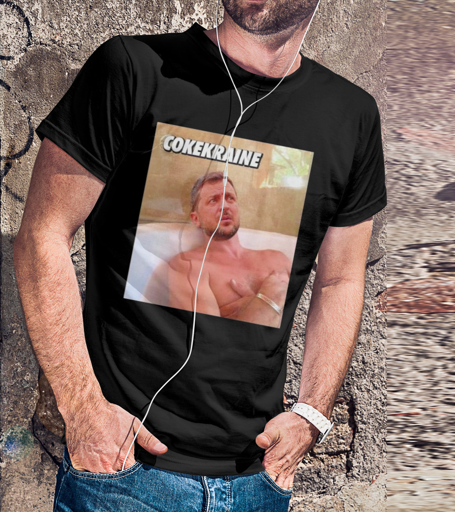 Zelenskyy Cokekraine Bathtub Image T-Shirt