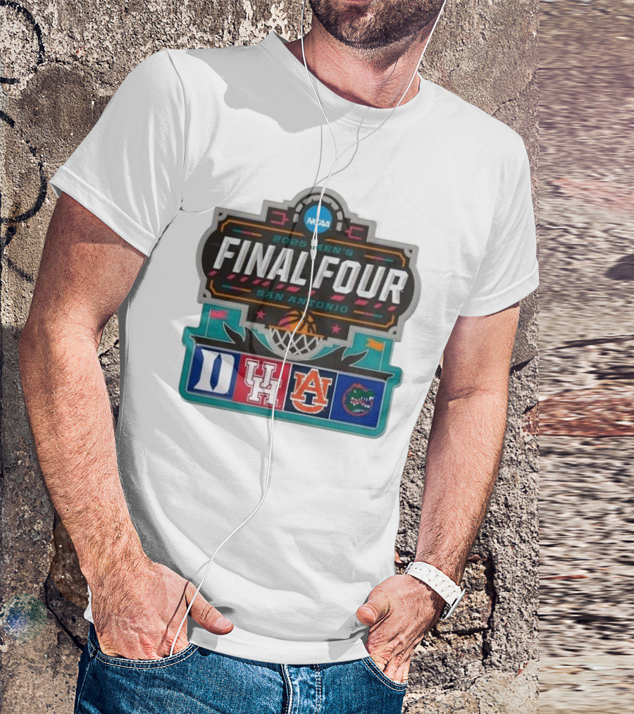 2025 NCAA Men's Final Four San Antonio Duke Houston Auburn Florida Gators T-Shirt