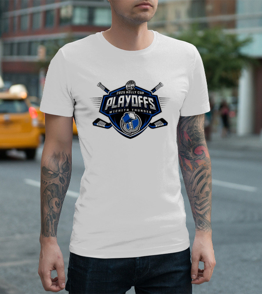 ECHL 2025 Kelly Cup Playoff Wichita Thunder T-Shirt