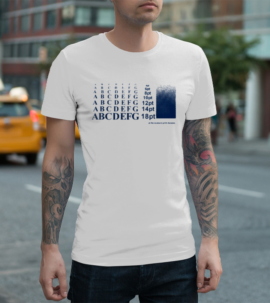 Abcdefg 6pt 8pt 10pt 12pt 14pt 18pt At The Moment PxFx Chameleon T-Shirt