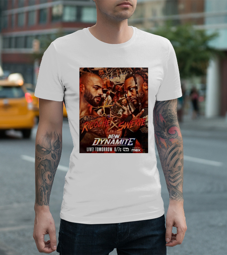 AEW Dynamite Ricochet Vs Swerve Live Tomorrow 8/7c On TBS And Max T-Shirt