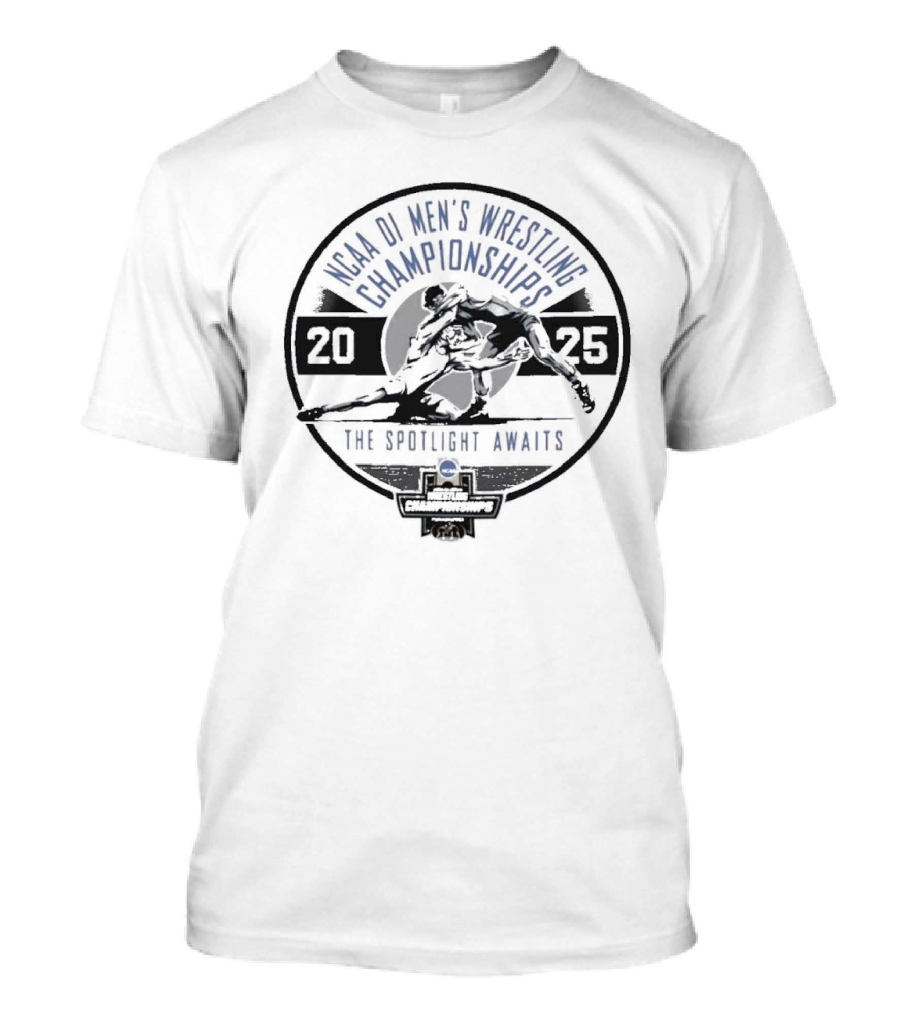 NCAA Division I Men's Wrestling Championships 2025 The Spotlight Awaits T-Shirt