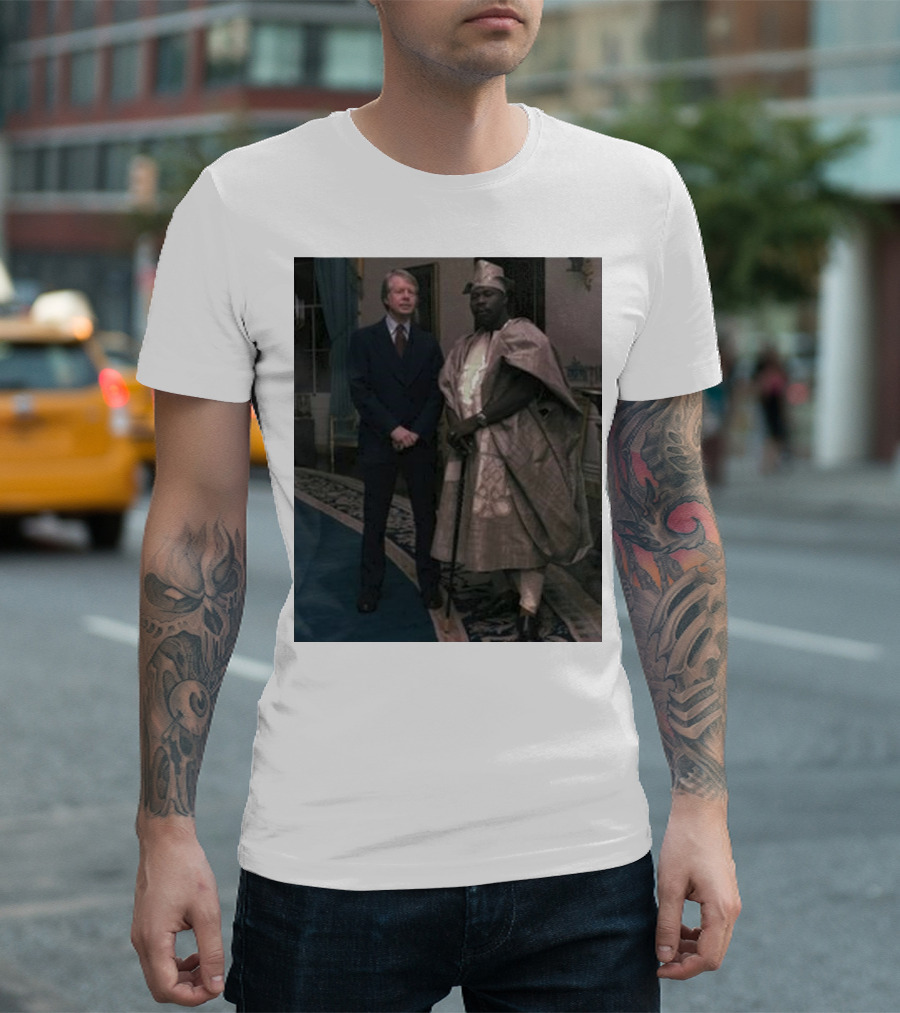 Aficionado Jimmy Carter Nigeria President Meeting Image T-Shirt