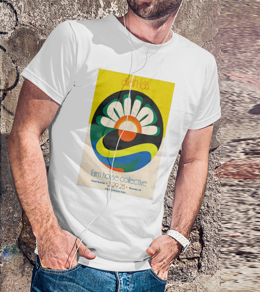 Allah Las Farm House Collective Grand Opening March 29 2025 Riverside CA Reverberation Radio T-Shirt