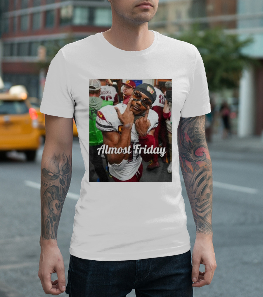 Almost Friday Scary Terry Washington Football Player T-Shirt