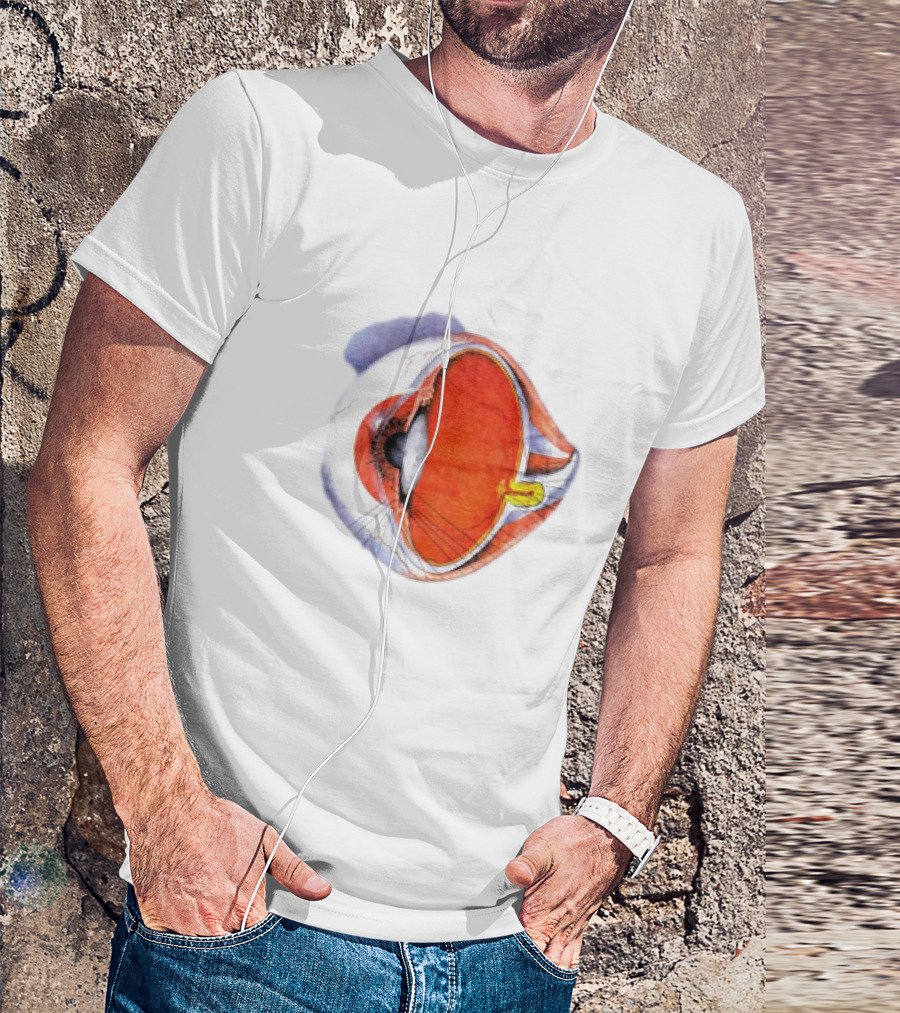 Anatomical Eye Ball Illustration 1991 T-Shirt