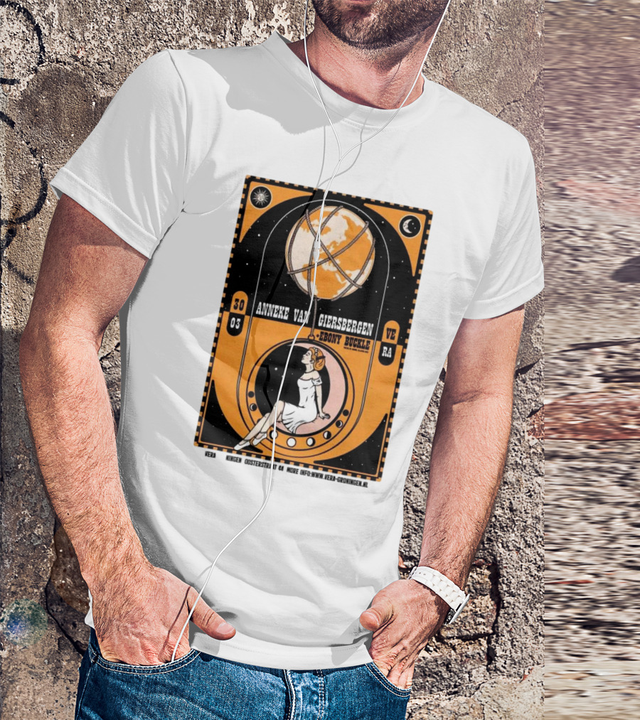Anneke Van Giersbergen Ebony Buckle Vera Groningen March 30 2025 Vintage Space Concert T-Shirt