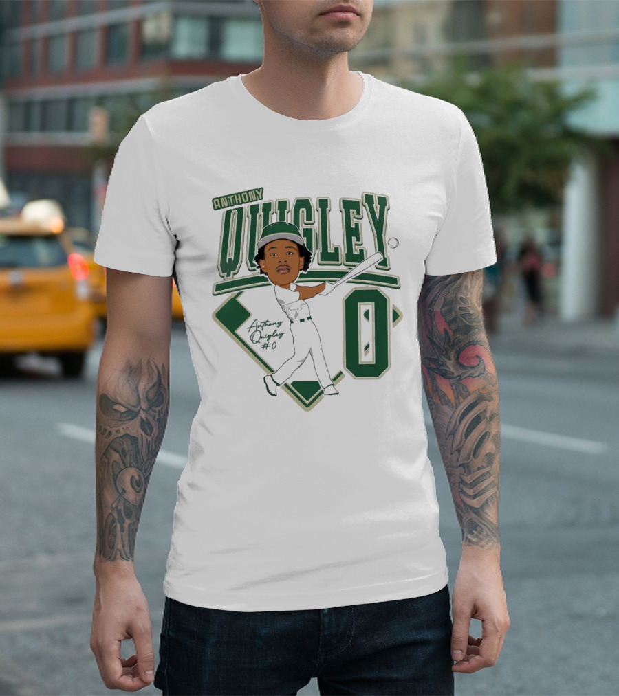 Anthony Quigley Baseball 2025 Player Illustration T-Shirt
