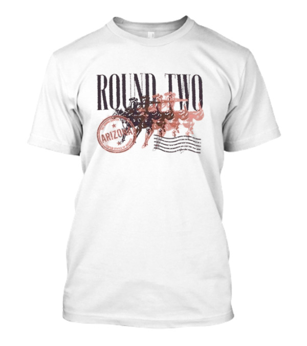 Round Two Arizona Vintage Cowboy Stamp T-Shirt