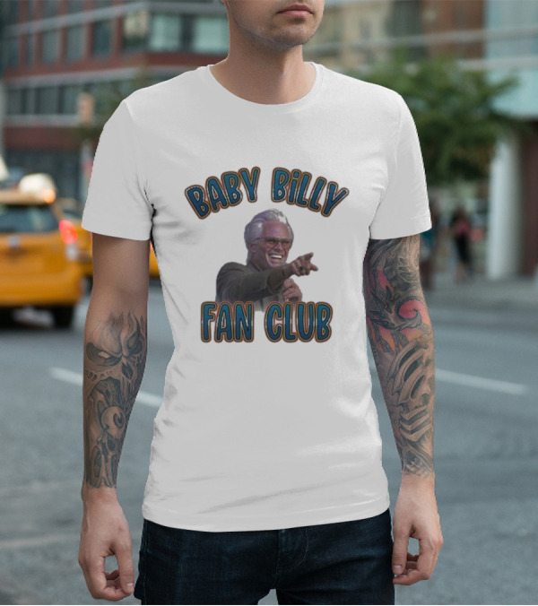 Baby Billy Fan Club Custom Printed Vintage Style T-Shirt