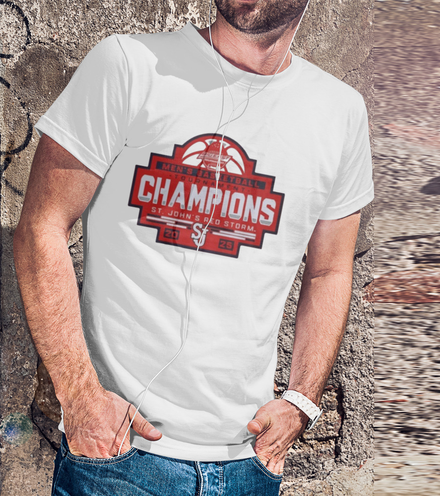 Big East Men's Basketball Tournament Champions St. John's Red Storm 2025 T-Shirt
