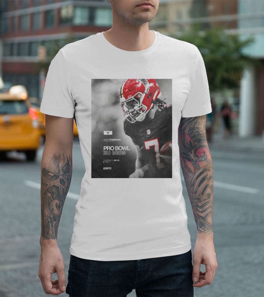 Bijan Robinson Atlanta Falcons Pro Bowl Skills Showdown Jan 30 2025 ESPN T-Shirt