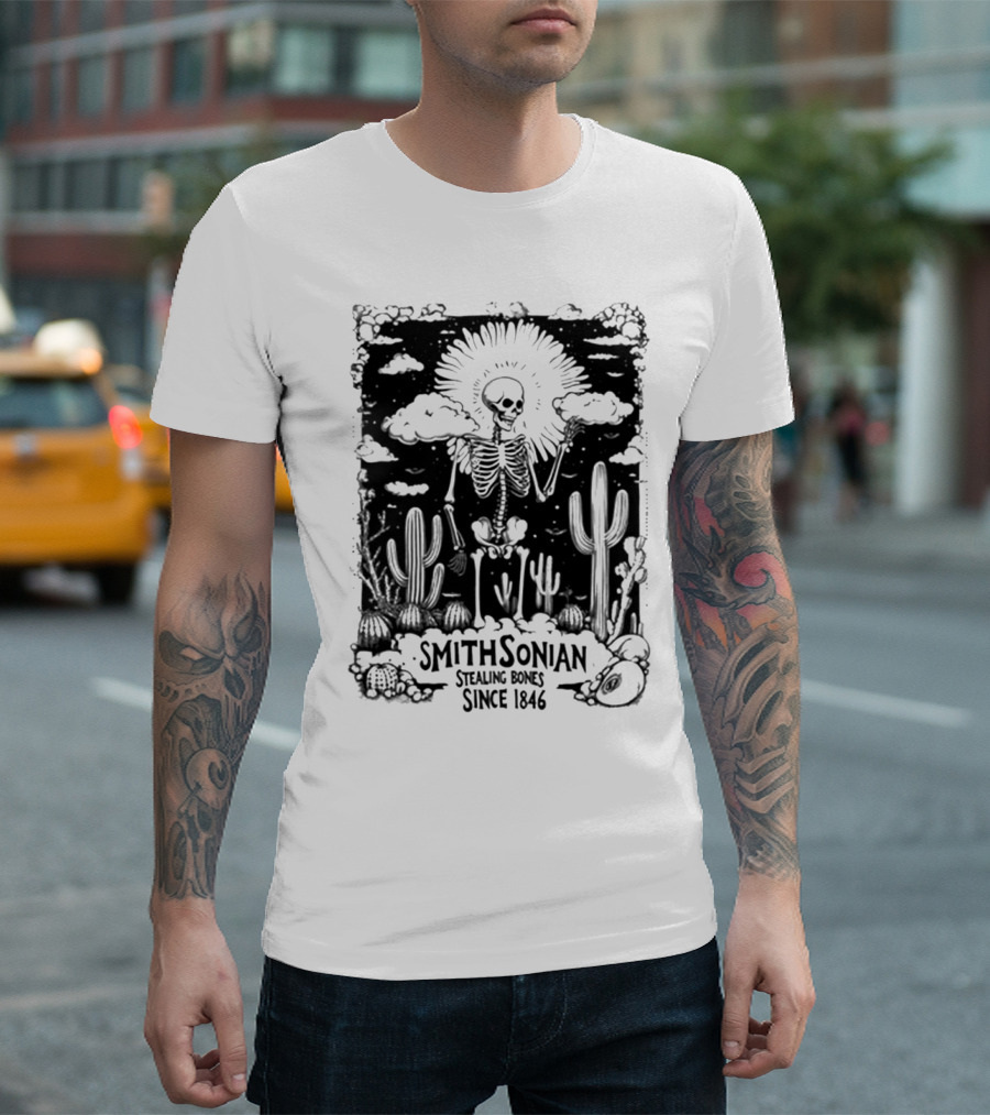 Blurrycreatures Smithsonian Stealing Bones Since 1846 American Myth Blurry Creatures T-Shirt