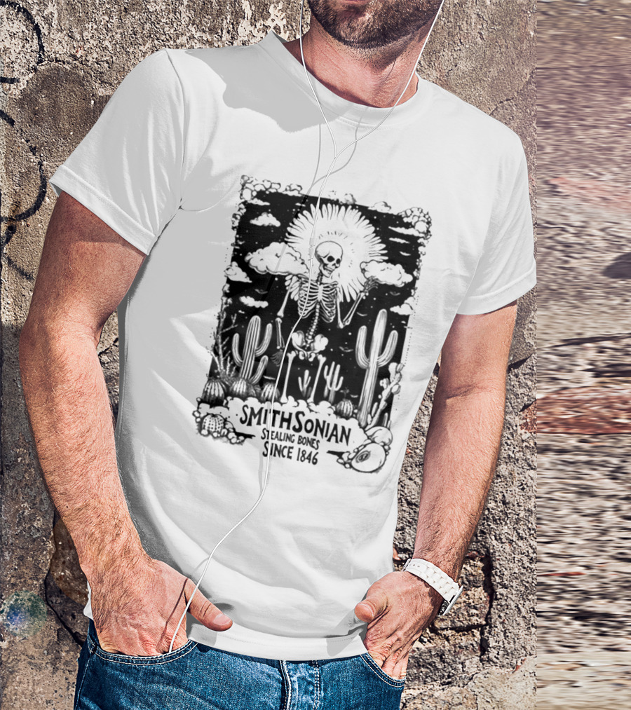 Blurrycreatures Smithsonian Stealing Bones Since 1846 American Myth Blurry Creatures T-Shirt