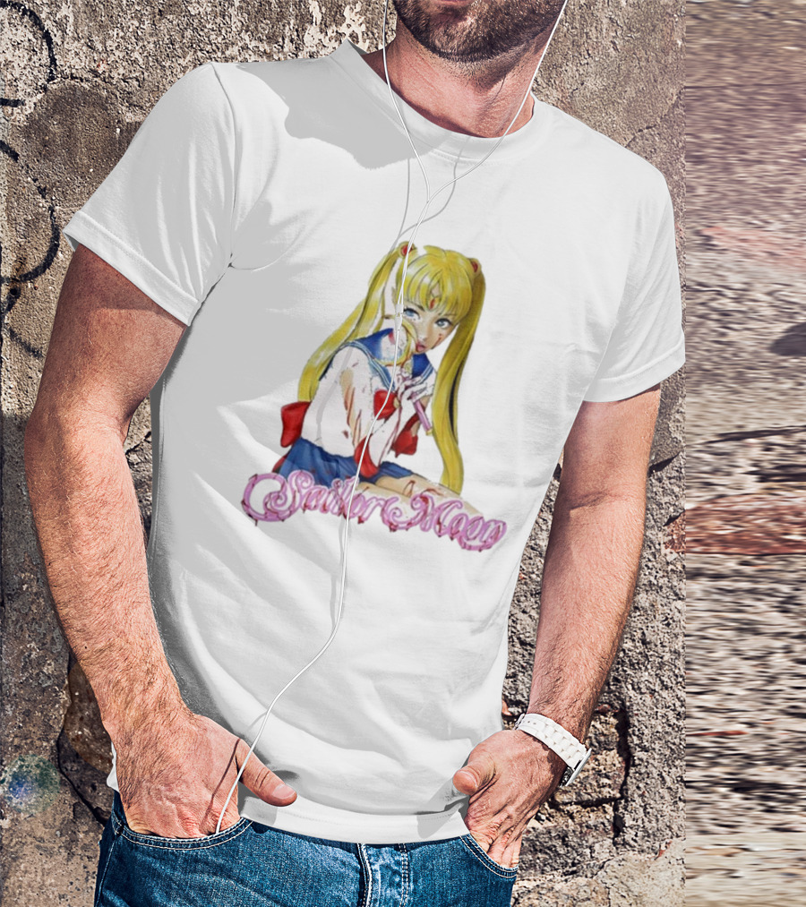 Bl00dina Sailor Moon Anime Mirror And Lipstick T-Shirt