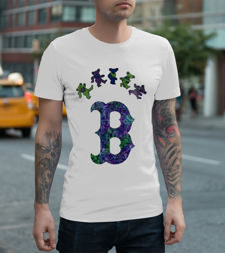 Boston Red Sox Grateful Dead Bears 2025 Event Night T-Shirt