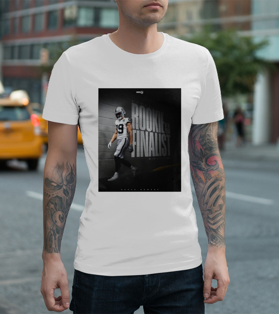 Brock Bowers Las Vegas Raiders Rookie Of The Year Finalist T-Shirt