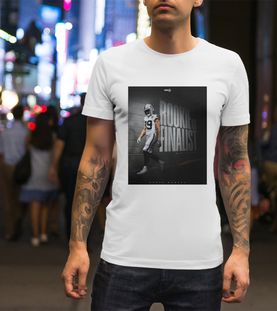 Brock Bowers Las Vegas Raiders Rookie Of The Year Finalist T-Shirt