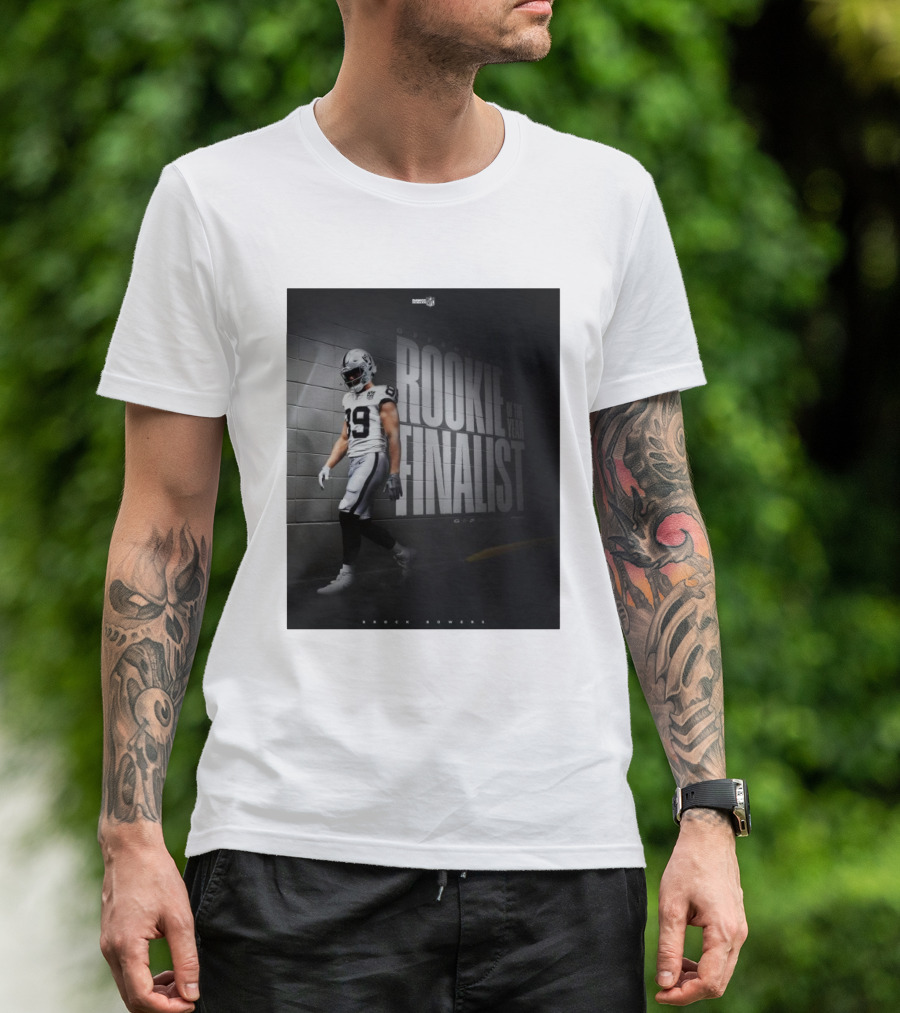 Brock Bowers Las Vegas Raiders Rookie Of The Year Finalist T-Shirt