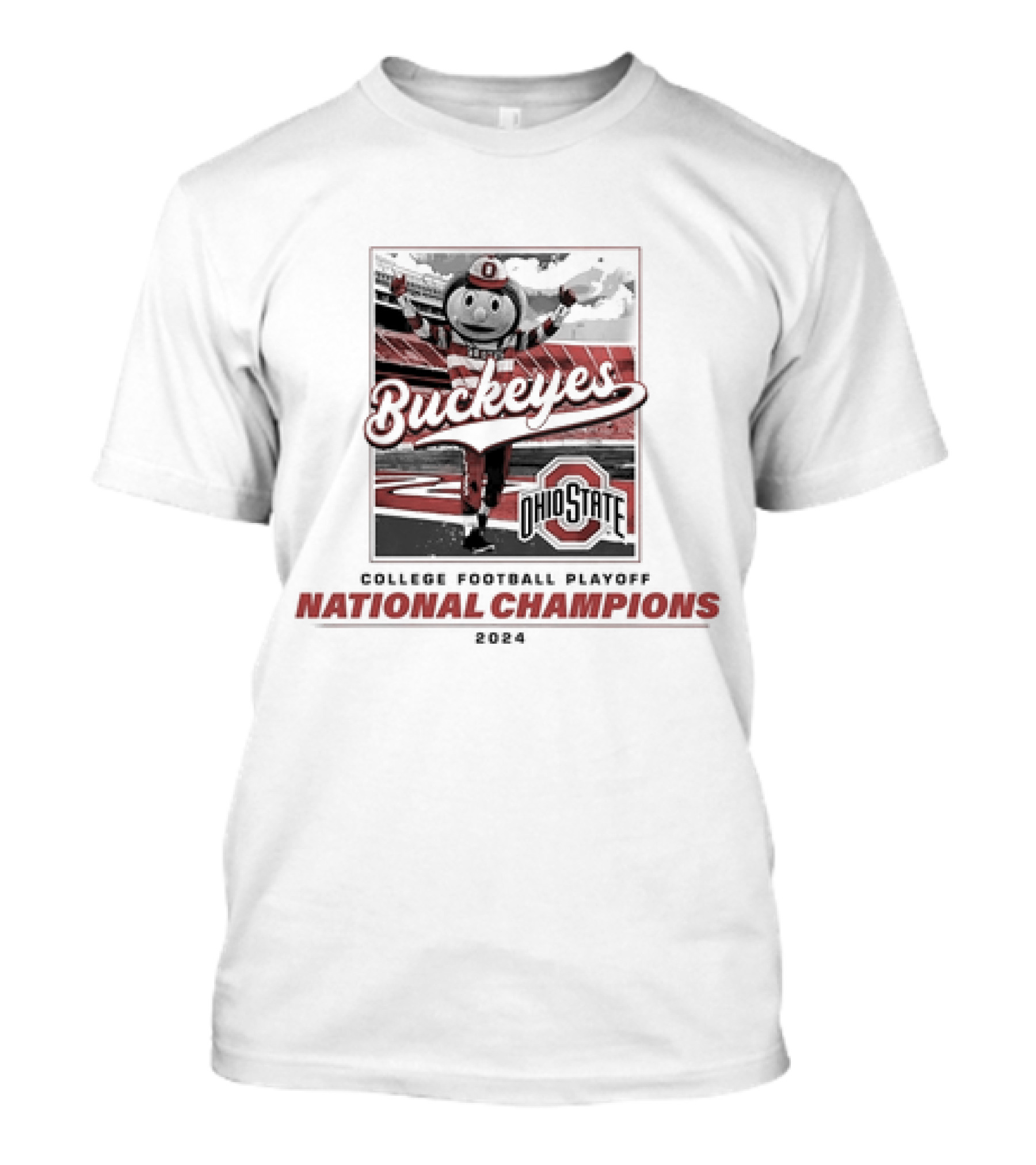Brutus Buckeye Ohio State Buckeyes College Football National Champions 2024 Stadium T-Shirt