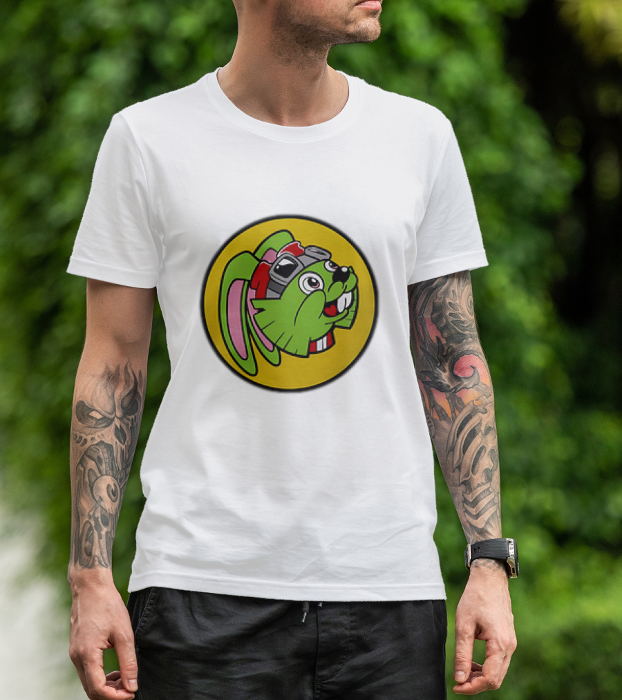 Bucky O’Hare Buc-ee’s Collaboration Featuring Iconic Green Rabbit With Goggles T-Shirt