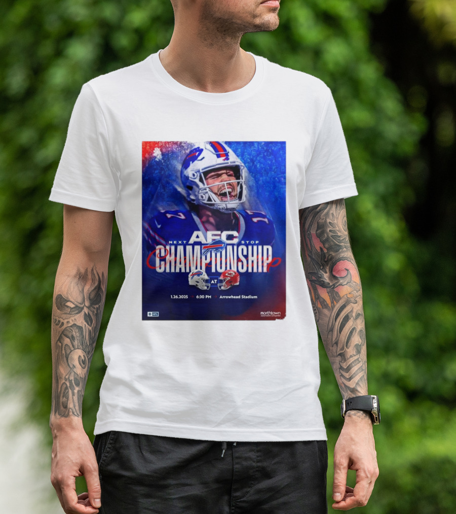 Buffalo Bills Vs Kansas City Chiefs AFC Championship 1.26.2025 Arrowhead Stadium T-Shirt