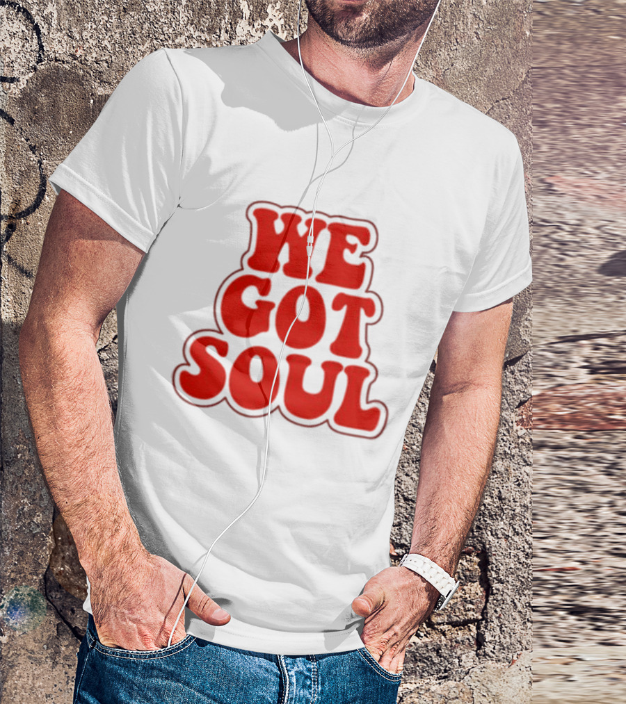 Burna Boy We Got Soul Retro Red Text Style T-Shirt