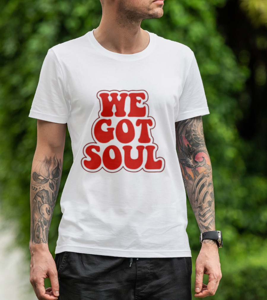 Burna Boy We Got Soul Retro Red Text Style T-Shirt