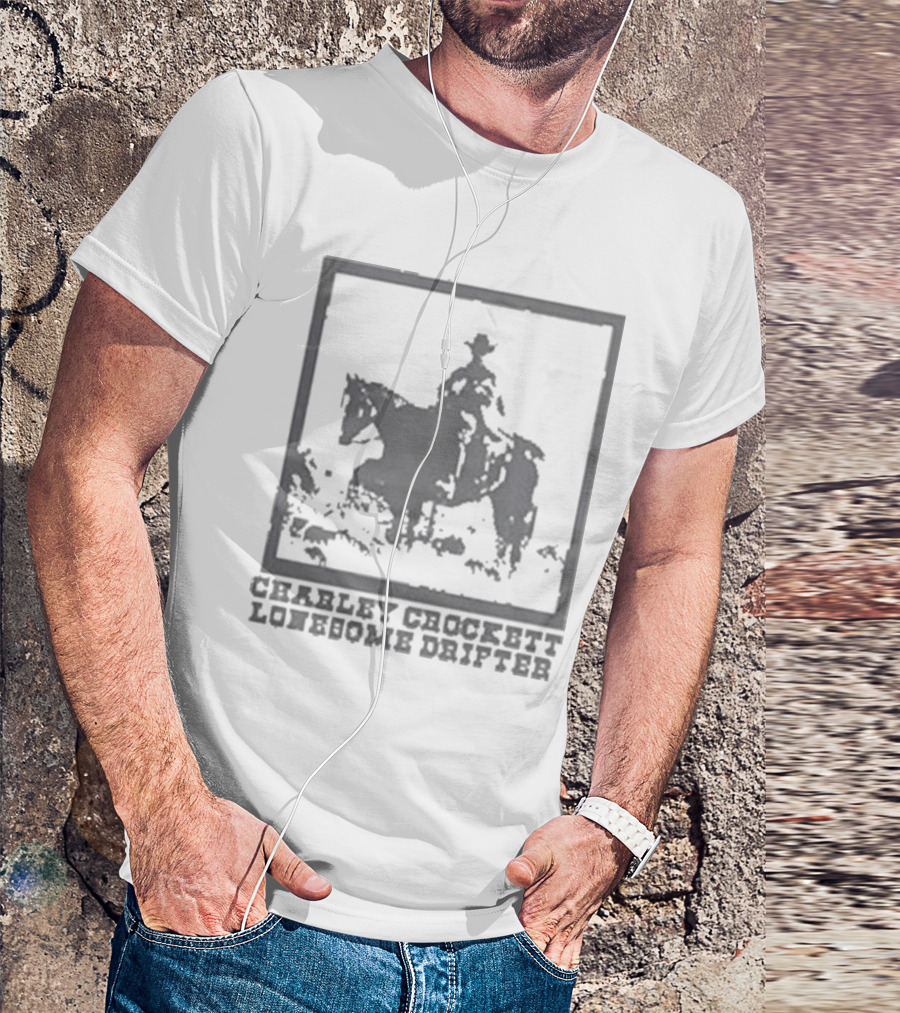 Charley Crockett Lonesome Drifter Cowboy On Horseback T-Shirt