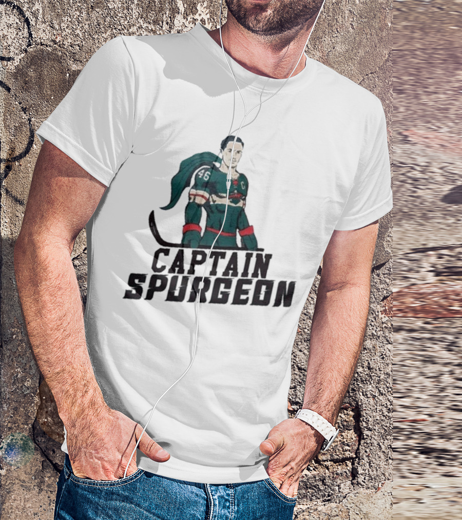 Captain Spurgeon Ice Hockey Superhero T-Shirt