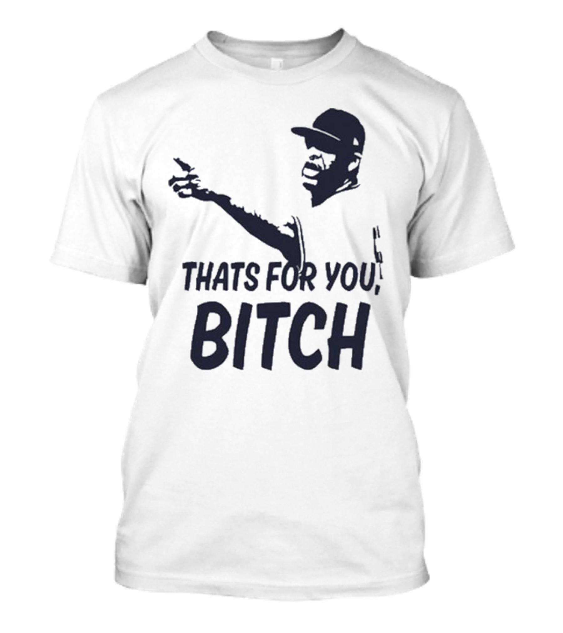 Cc Sabathia That’s For You Bitch Baseball Player Silhouette T-Shirt