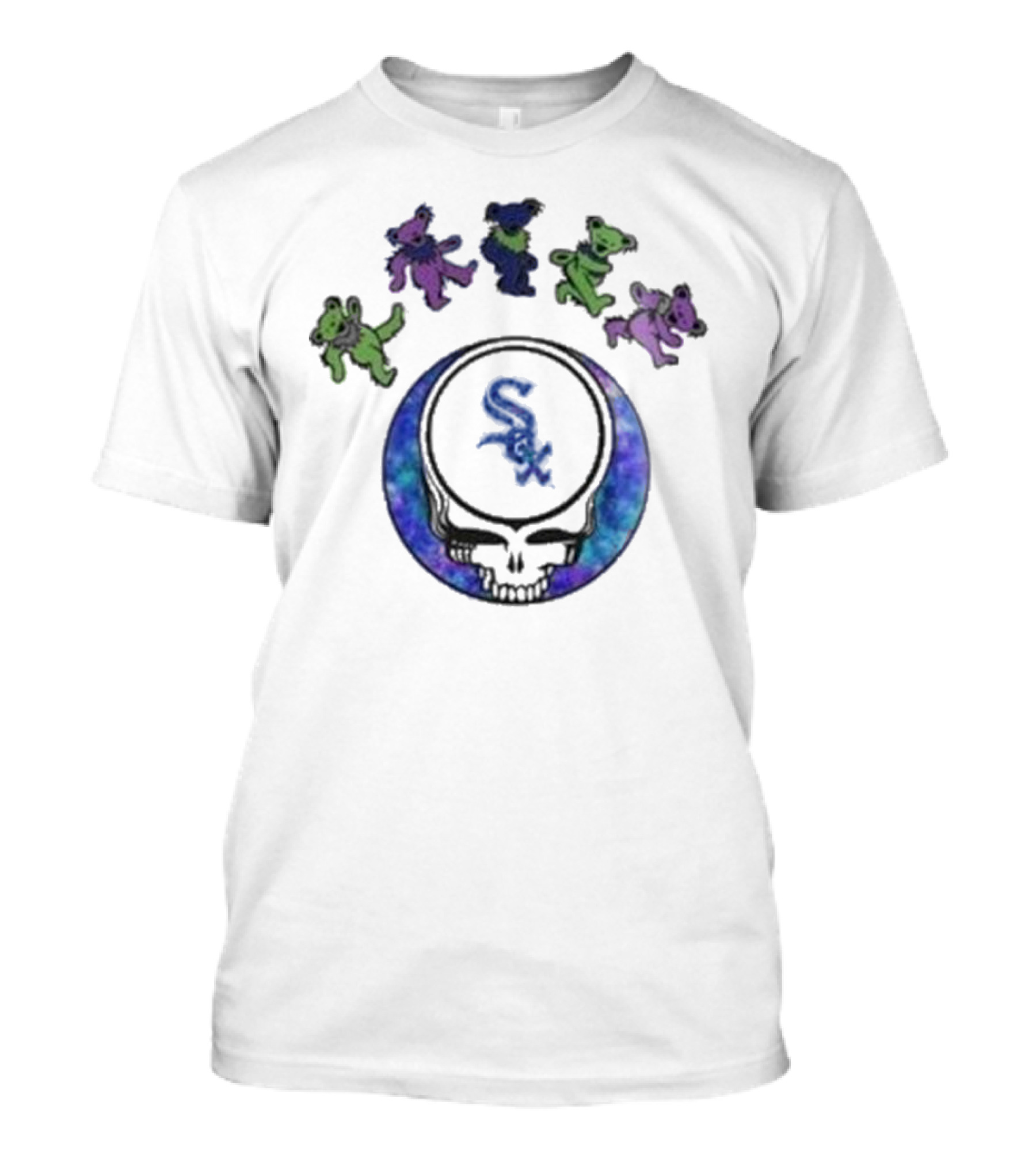 Chicago White Sox 2025 Skull Grateful Dead Night Baseball T-Shirt
