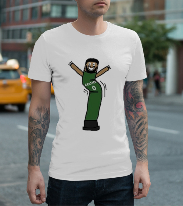 Celtics Jayson Tatum Inflate-Tum Cartoon T-Shirt