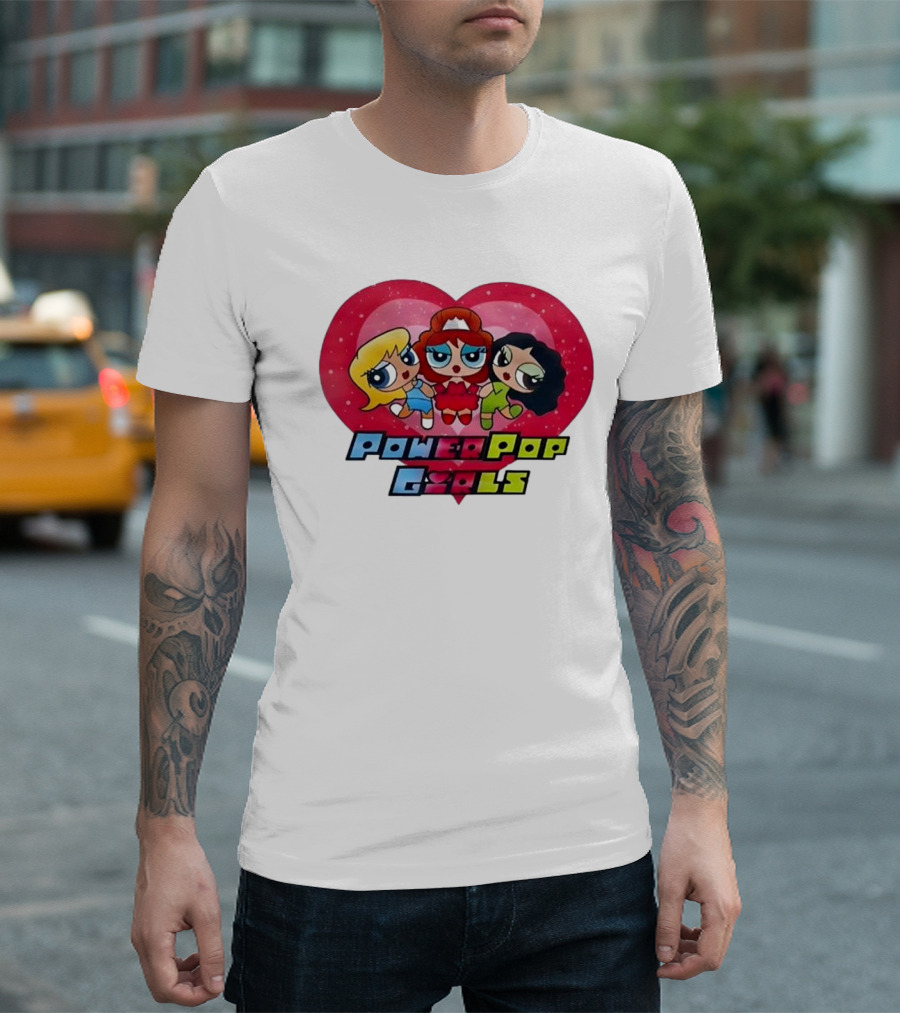 Chappell Roan Power Pop Girls Heart Cartoon Trio T-Shirt